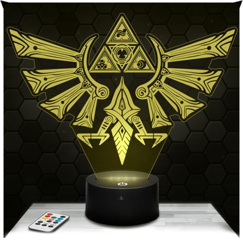 Lampephoto.fr - Lámpara 3D Tri force Decoración Habitación Niño