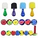 Cocoboo 18pcs Assorted Paint Foam Sponge Brush Set EVA Sponges Painting Tools for Kids Painting Drawing Crafts and DIY (18pcs)