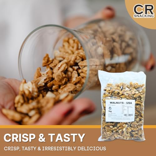 WHOLE RAW WALNUTS UNSALTED 1KG - For Plant Based Diets, Healthy Snacks, Healthy Baking | Walnuts Whole, Pieces, Kernels Protein Snack | Plant Based Nutrition Whole Food Gluten Free Snack - Image 2