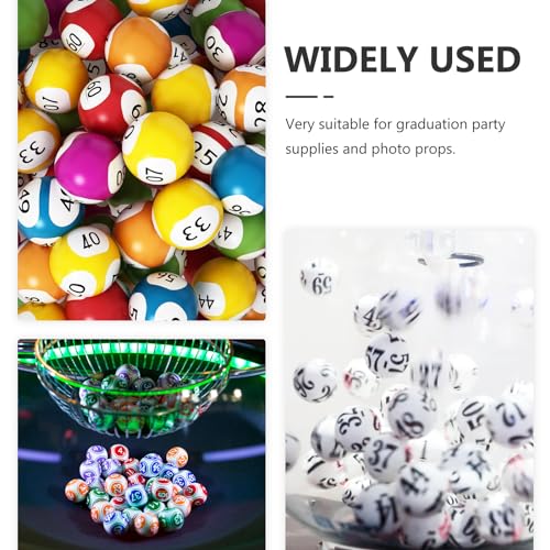 NUOBESTY 50 StüCk Lotteriekugeln Aus Kunststoff 4Cm Bunte Hohlkugeln Zum BefüLlen FüR Tombola Partyspiele Bingo Verlosung ZeichnenbäLle