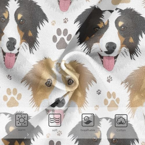 Joisal Cotton Girls Underwear Toddlers Cute Border Collie Dog Little Girl Panties Funny Briefs Kids Undies 2t3