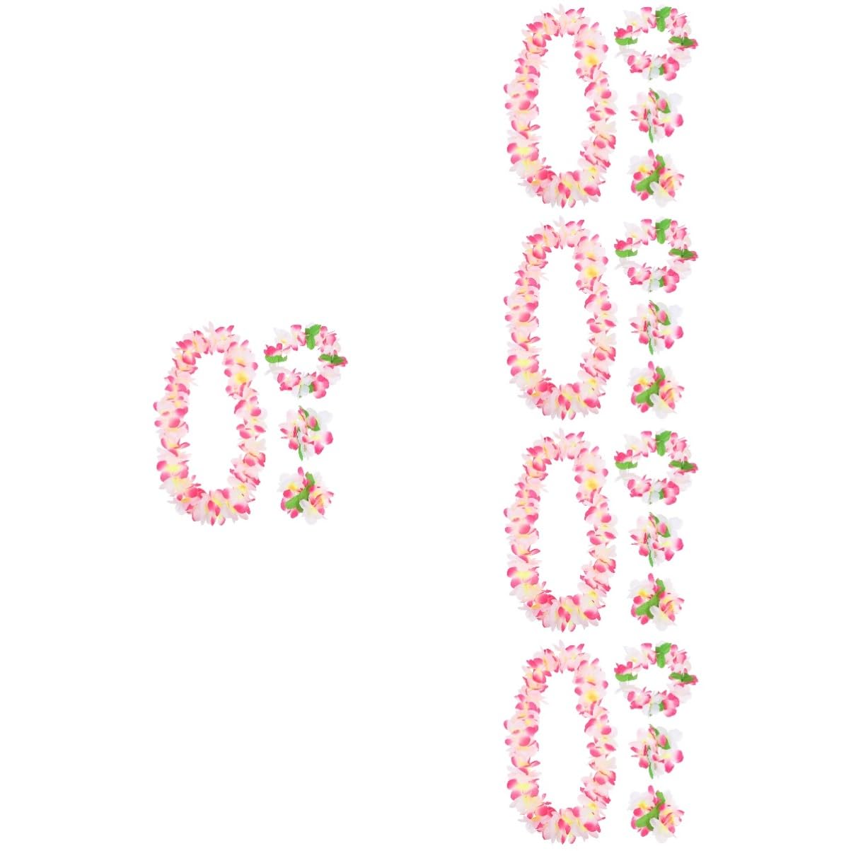 Cabilock 5 Set Di Eleganti Ghirlande Hawaiane Set Hawaiano Ghirlande Hawaiane Festive Sicure E Ottime Per Le Decorazioni
