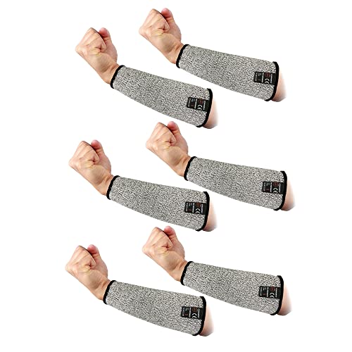 Cawanfly 3 Pairs Protective Arm Sleeves, Cut Resistant Sleeve Arm Protectors Safety Armband For Garden Kitchen Work #TOP8