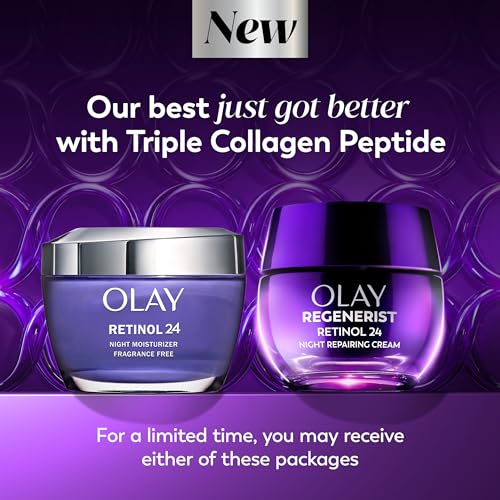 Olay Retinol Night Cream for Women, Anti-Aging Face Moisturizer, Fragrance-Free, Non Greasy - Anti-Wrinkle, Smooth Fine  - Additional View