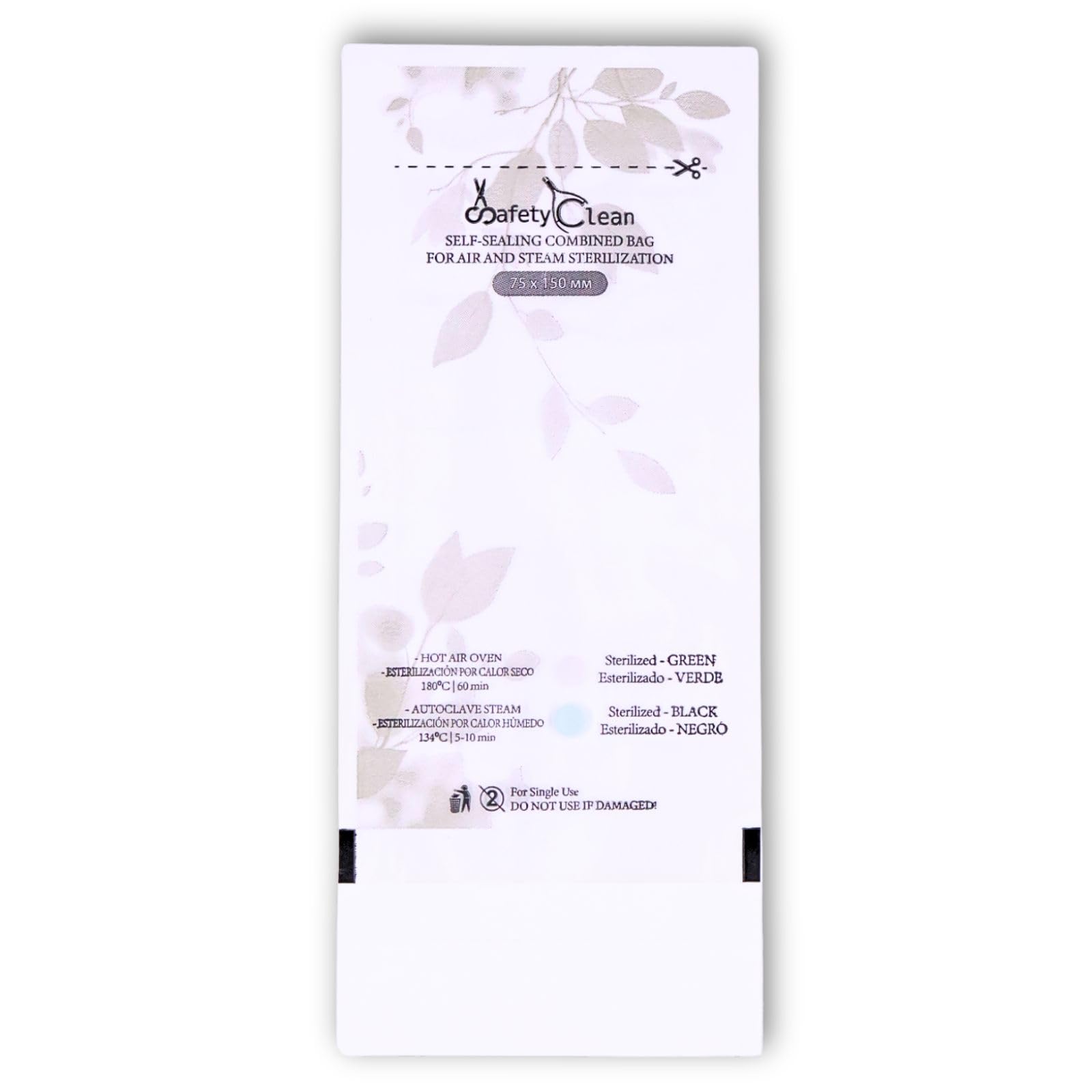 Sacs de stérilisation Safety Clean pour des soins de manucure impeccables au salon