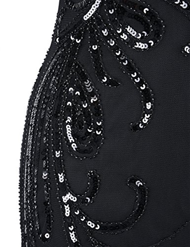 PrettyGuide Donne 1920s Paillettes dell'Abito