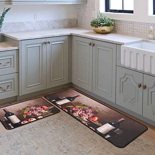 Kukli Kitchen KITCHENMATS Wine Themed Kitchen Rugs And Mats Non Skid Washable Absorbent Stain Resistant,Durable And Easy To Clean thumb #3