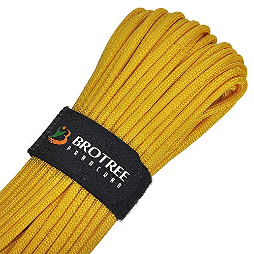 Brotree パラコード 9芯 4mm テントロープ 耐荷重280kg パラシュートコード ガイロープ アウトドア キャンプ サバイバル 固定用 マジックテープ付き