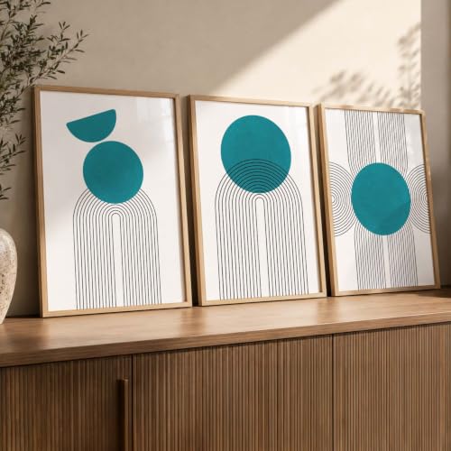 Image of kotart Painting for Wall Decoration - Modern Art Wall Decor Framed Painting for Living Room Bedroom - Framed Wall Posters /Paintings with Frame Set of 3 (Art 8, 10x13 inch)