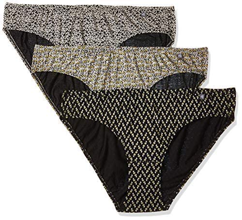 Image of Jockey 1406 Women's High Coverage Super Combed Cotton Mid Waist Hipster with Concealed Waistband and Stay Fresh Treatment (Pack of 5 Colors & Prints May Vary)