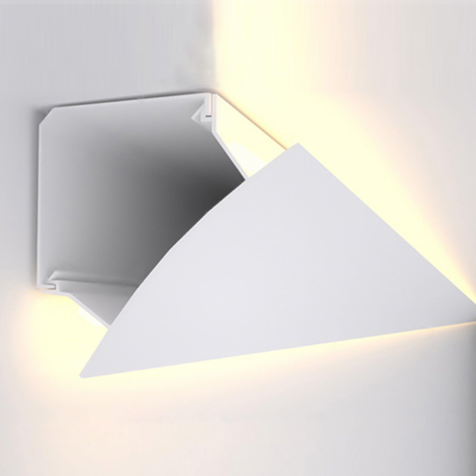 Dimensioni delle modanature per soffitti, Modanatura a Corona LED a soffitto in Alluminio da 3,3x3,3 Pollici for Illuminazione indiretta di Varie Dimensioni(6 m/19.6 ft)