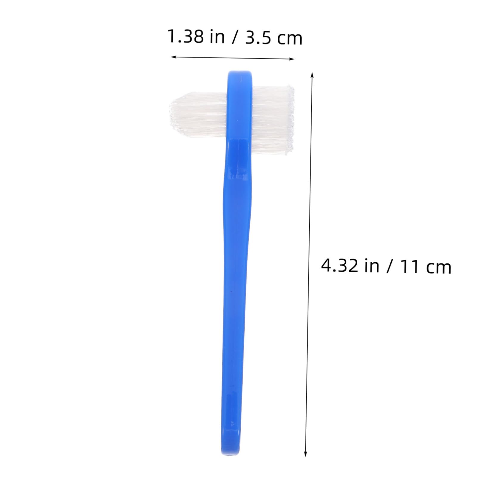 FRCOLOR 5 Set Spazzolino Per Denti Adulto Per Dentiere Per Accesso Facile Materiale Sicuro E Adatto Tutti Tipi Dentiere Ergonomico Per Presa 4 Pezzi*5