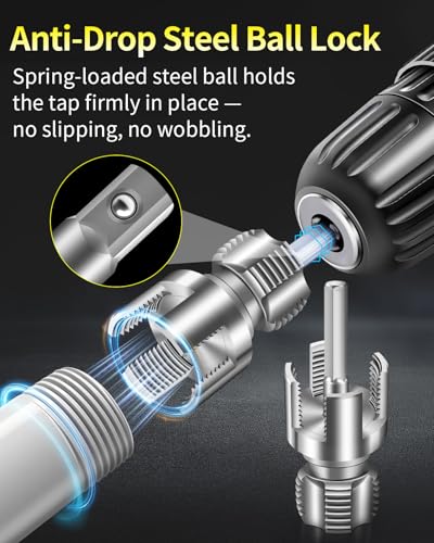 Image of 2-Piece PVC Pipe Threading Tool, 1 /2 and 3 /4 Inch