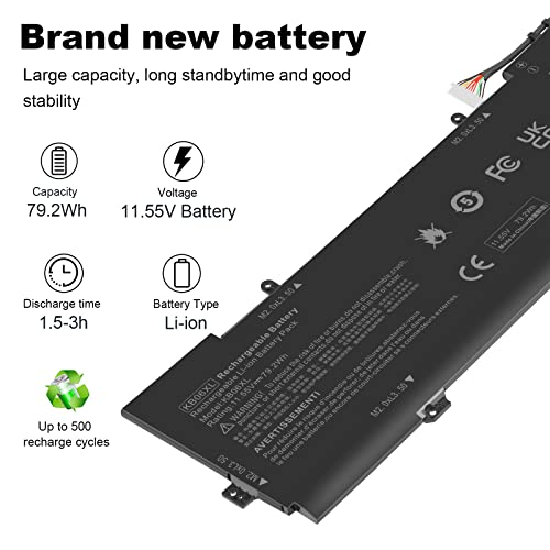 Image of KB06XL 902499-856 902499-855 902401-2C1 Battery for HP Spectre X360 15-BL012DX 15-BL112DX 15-BL0XX 15T-BL000 15T-BL100 15-BL075NR 15-BL152NR 15-BL000 15-BL000NA 15-BL030NG BL112DX HSTNN-DB7R TPN-Q17