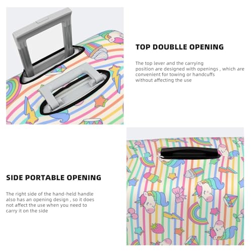 Cute Unicorn For Travel Luggage Cover Suitcase Protector Fits 18-32 Inch Travel Luggage Protector Elastic Luggage Anti-Scratch Suitcase Cover3