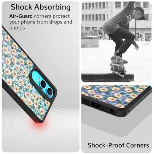 Image of KAPAVER Impulse Series Back Cover Case for OnePlus Nord CE 4 Lite (TPU+PC) (Floral Bloom)