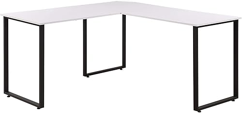 WYFDP - Escritorio de computadora de escritorio en forma de L de 29.9 x 58 pulgadas, escritorio de computadora, escritorio giratorio de esquina y
