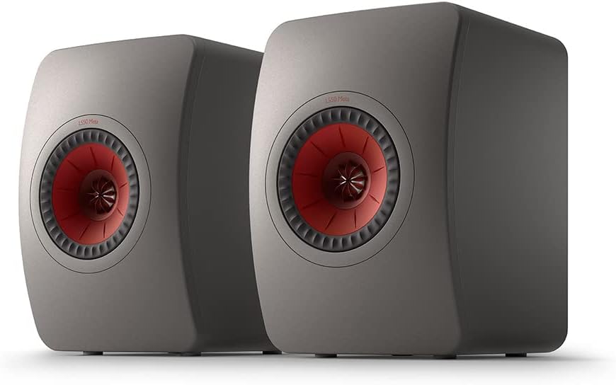 KEF LS50 Meta - Bookshelf Speaker (Titanium Grey) | HiFi | Home Theatre | 40-100 Watts