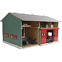 Kids Globe 610816 Workshop with Storage Space (1:32 Scale, Hinged Roof)