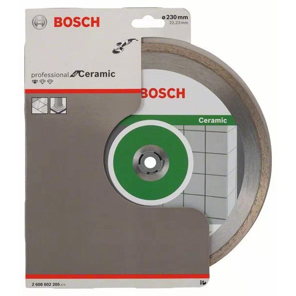 Bosch Professional 1x Diamentowa tarcza tnąca Standard for Ceramic (do Płytki, Ceramika, 230x22.23x1.9x7 mm, Osprzęt Szlifierka kątowa)