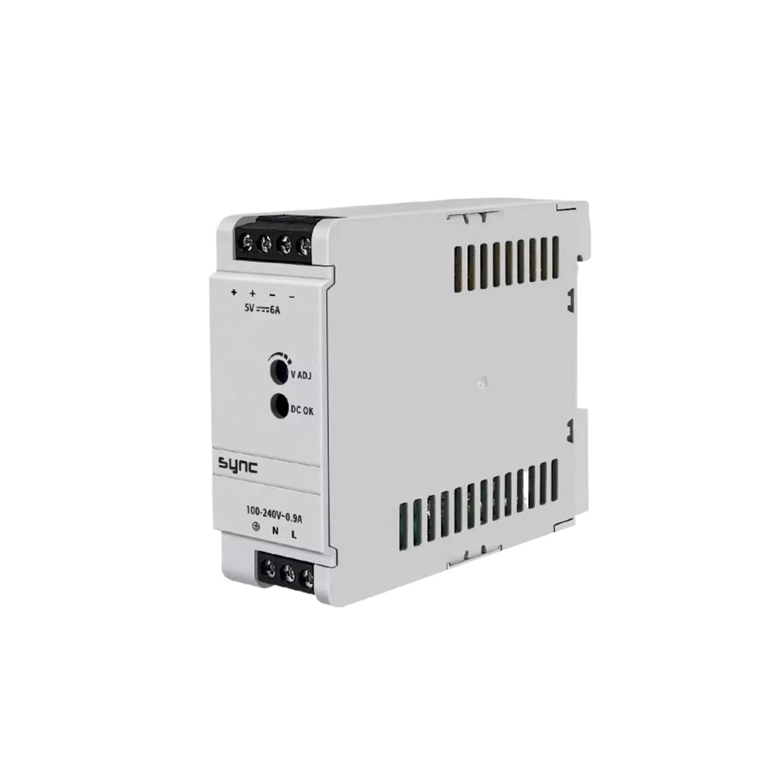 YMUGUEGH DRS-5V50W1AZ Switching Power Supply 5V 6A Rail Mount Power Supply