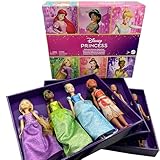 【Amazon.co.jp 限定】マテル ディズニープリンセス(Disney Princess)ファッションドール プリンセス プレミアムコレクション( ドール 13体 コレクターズBOX )きせかえ人形・ハウス ままごと・ごっこ遊び 3歳から マルチ HLW43