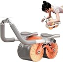 Whixant New Automatic Rebound Ab Abdominal Exercise Roller with Elbow Support and Timer, Automatic Rebound Abdominal Wheel Perfect Core Exercise Equipment for Home Workouts Gym Fitness gallery image