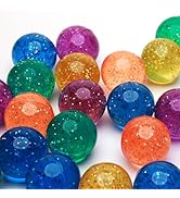 Entervending Bouncy Balls - Glitter Bounce Balls Bulk - Party Favors - Rubber Balls for Kids - La...