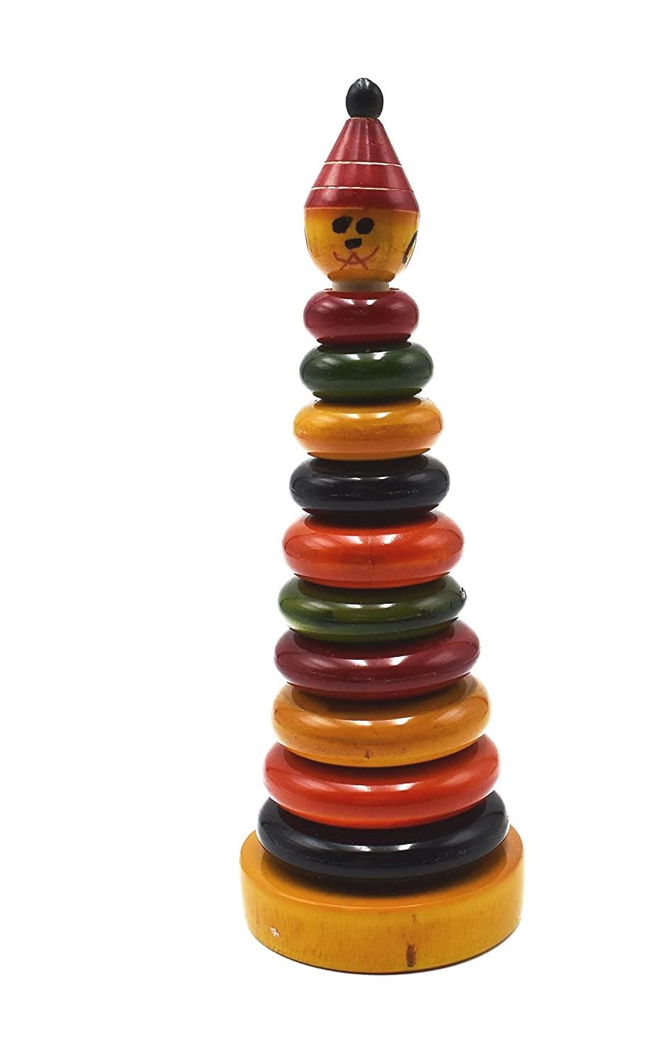 Channapatna Toys Wooden Stacking Rings Toy for Kids (1.5 Years+) - Multicolor - Develop Hand-Eye Coordination & Fine Motor Skills (B097PHRW36) Amazon Price History, Amazon Price Tracker