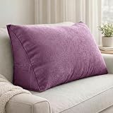 [Almohada de cuña] El cojín grande para sofá proporciona un excelente soporte para la espalda y el cuello, reduce la tensión en la espalda y los hombros, y ofrece comodidad al leer y ver la televisión. Esta almohada de lectura también facilita la lectura, el uso del ordenador, el descanso y el alivio del estrés.