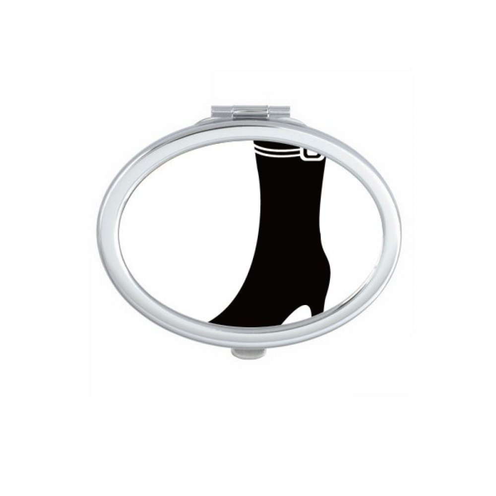 Miroir de poche à la main compact portable ovale mignon maquillage multicolor