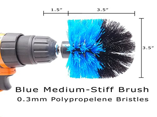 Beast Brush 2-Pack Cone Drill Powered Brush Attachment For Cleaning Bathrooms, Kitchens, Showers, Grout, Auto Detailing, Rims And More #TOP1
