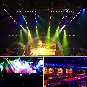 Zoternen LED-verlichting, 72 W, RGB, 36 LED’s, auto/voice/DMX512/afstandsbediening, Par-LED-lampen voor bar, Kerstmis…