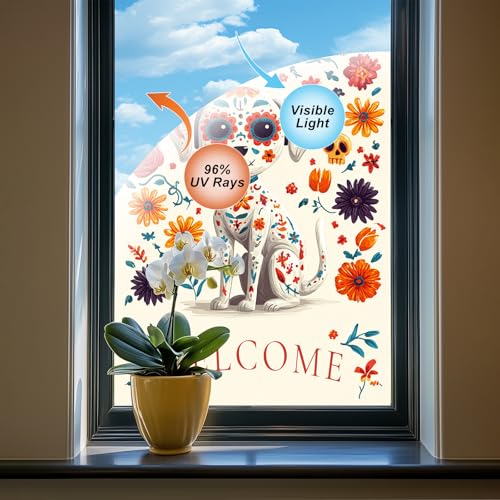Película decorativa Halloween Día de Muertos 31x47 pulgadas miniatura 4