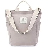 Kurzes Design und Große Kapazität Tasche: 28cm x 12cm x 33cm (L * W * H). Hauptfach für A4-Bücher ipad Brieftasche und so weiter, innere kleine Reißverschlusstasche für Telefon und Karten, 2 Seitentaschen (21cm Tiefe) für Flasche und Regenschirm.