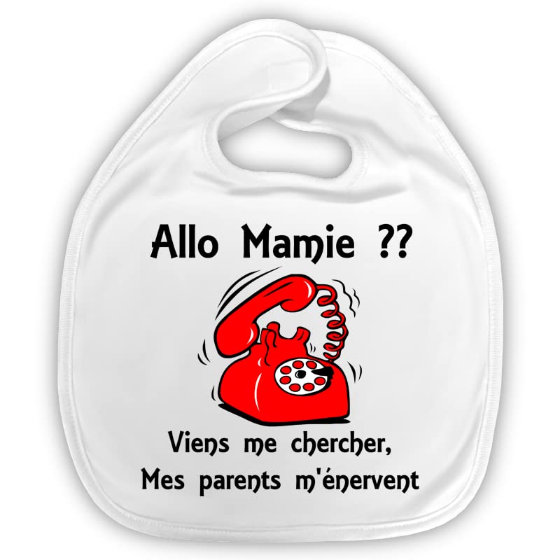 Grand bavoir pour bébé personnalisé - Cadeau original - 