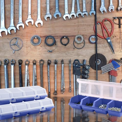 Boîtes de rangement à vis 4 compartiments avec couvercles hermétiques - 6