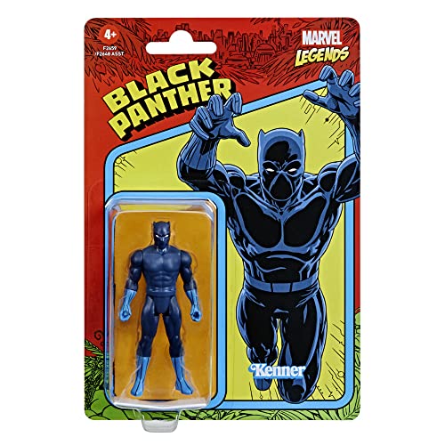 Marvel Hasbro Legends 3.75-Inch Retro 375 Collection Black Panther Action Figure Toy #TOP2