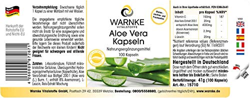 Aloë Vera 200:1 per dagdosering verrijkt met vitamine C - Veganistisch - 100 Capsules - Image 3
