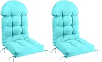 Vista 15 de FUNBERRY - Cojín para silla Adirondack, cojines gruesos y cómodos para mecedora, antideslizante, con protector contra decoloración, impermeable