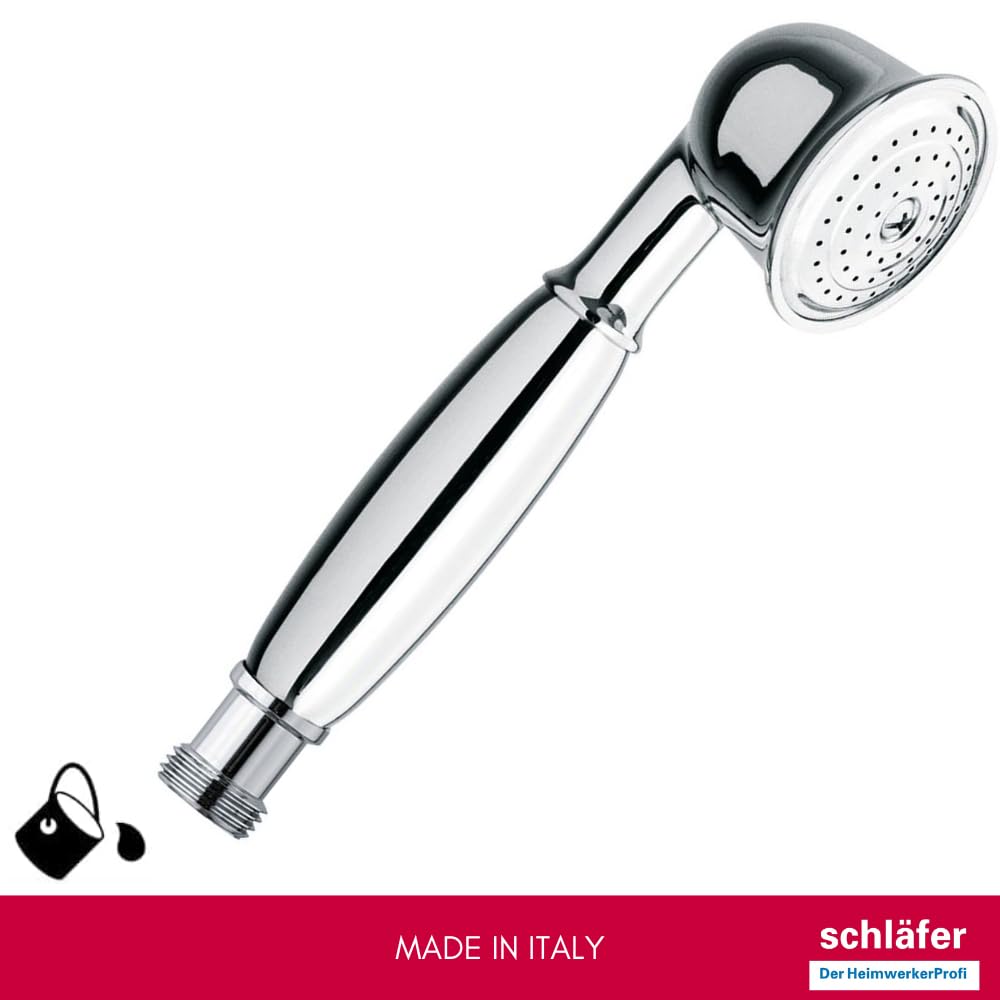 Schläfer 81130010 | Pommeau de douche vintage universel rétro antique haute pression en laiton chromé argenté