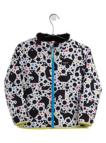 Burton Jaqueta infantil Snooktwo reversível, tangranimals/preto verdadeiro, 5