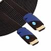 KAYO Flat HDMI Cable - 40 FT, High Speed HDMI Cable Flat Wire - CL3 Rated Supports 4K, Ultra HD, 3D, 2160p, 1080p, Ethernet and Audio Return (Latest HDMI 2.0b Standard) HDCP 2.2 Compliant - 40 FEET