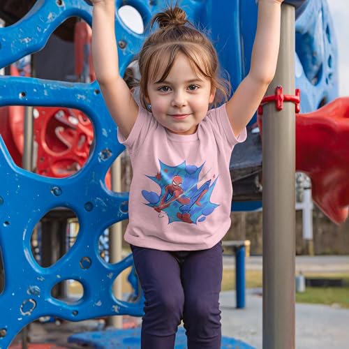 Marvel Girl's Spiderman Classic Spidey Princess Tee3