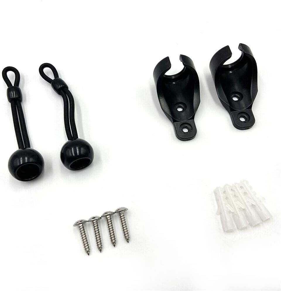Universal Replacement Shade Bungee Kit for Exterior Sun Shades Outdoor/Indoor Roller up Blinds (Black)