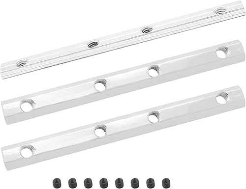 Miniatura 6 de Aicosineg 5 unids acero al carbono línea recta conector 3.94 "conjunto de hardware para 2020 serie 0.236in ranura T perfil de aluminio placa de