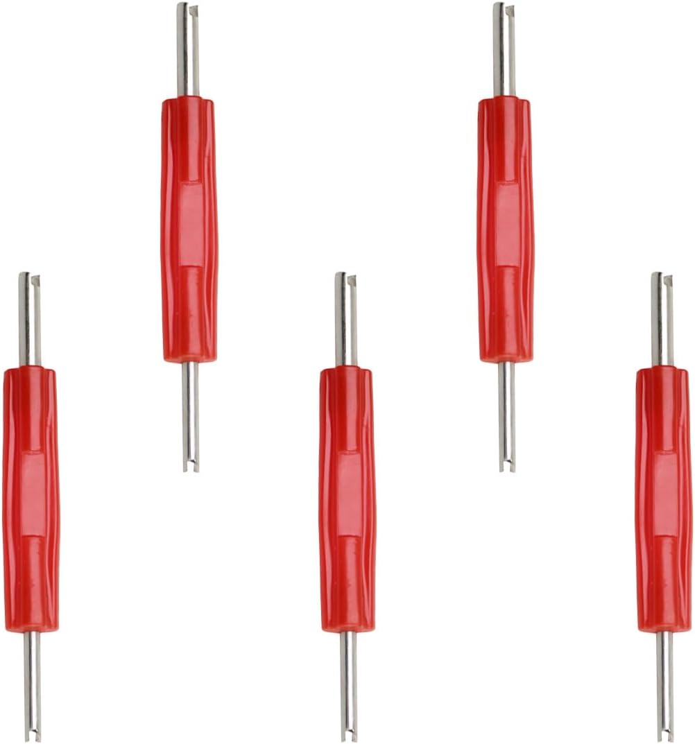 5PCS Valve Core Removal Tool, Single Head Schrader Valve Stem Core Remover, Motorcycle & Truck Tire Repair Install Tool (Single Head)