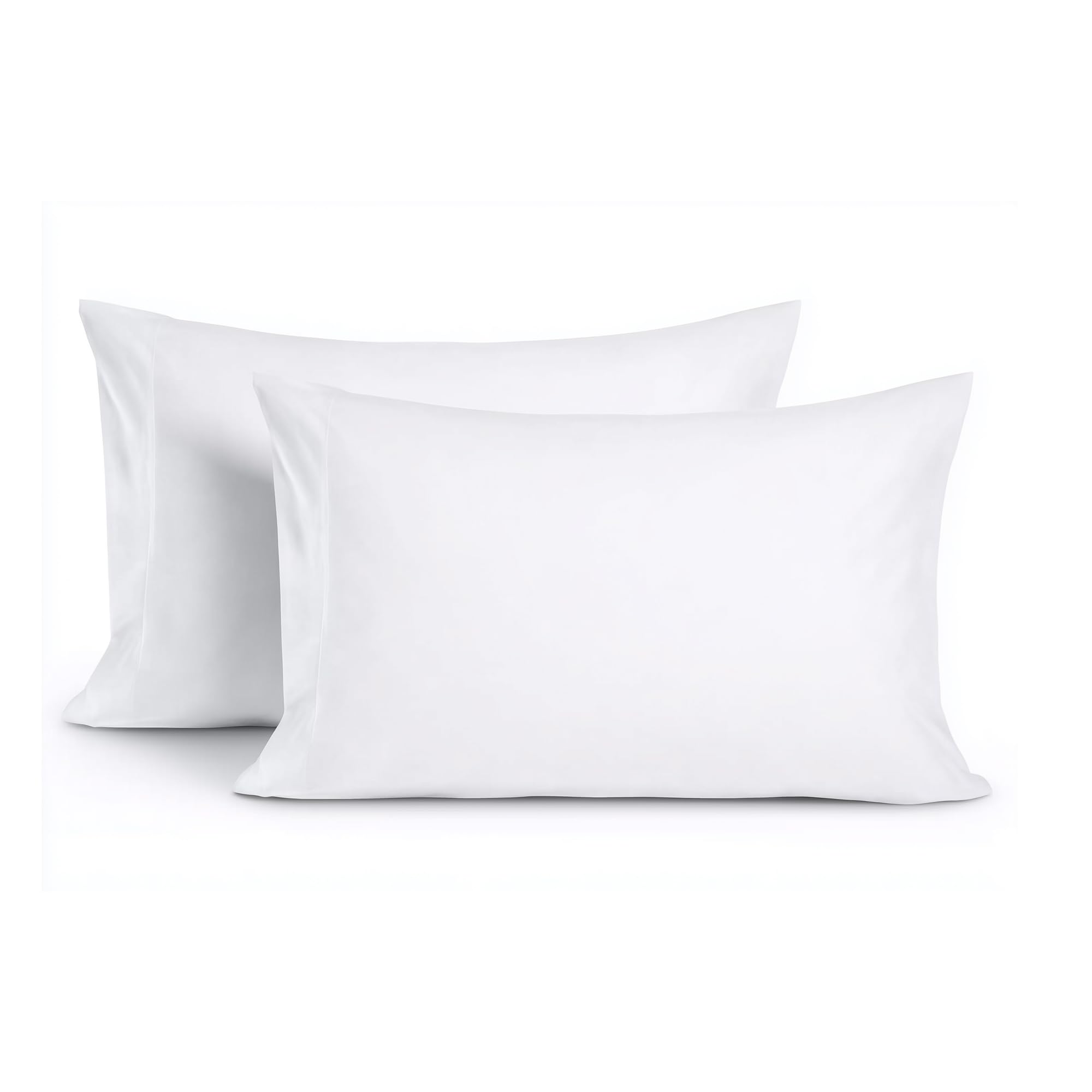 Home Sweet Home UK White PillowCases 2 Pack Cotton - 200 Thread Count Housewife Cotton White Pillow cases with Envelope Closure, 48x74 cm Pillow Covers, PillowCase 2 Pack