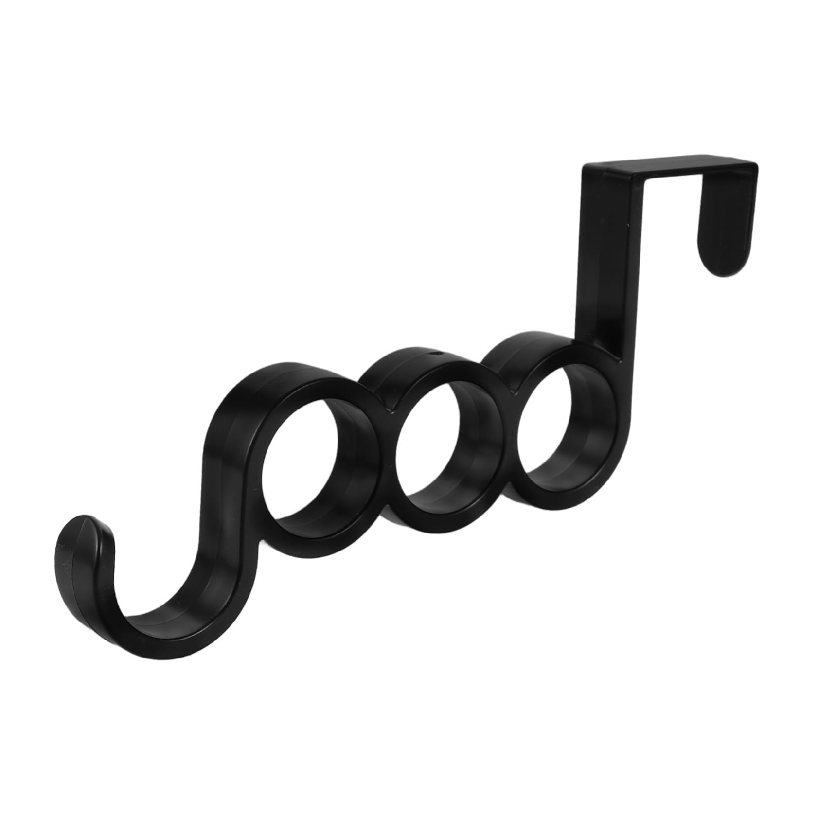 PRETYZOOM 10 Pack Door Hooks Robe Hooks for Bathroom Heavy Duty Coat Racks Plastic Hangers Easy Install Towel Holder Modern Design Sleek for Bedroom