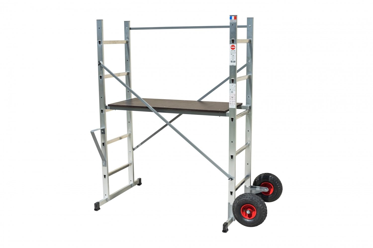 Echafaudage roulant de jardin tout terrain 0,9m/2,9m en aluminium Hailo HobbyStep H3 Jardin